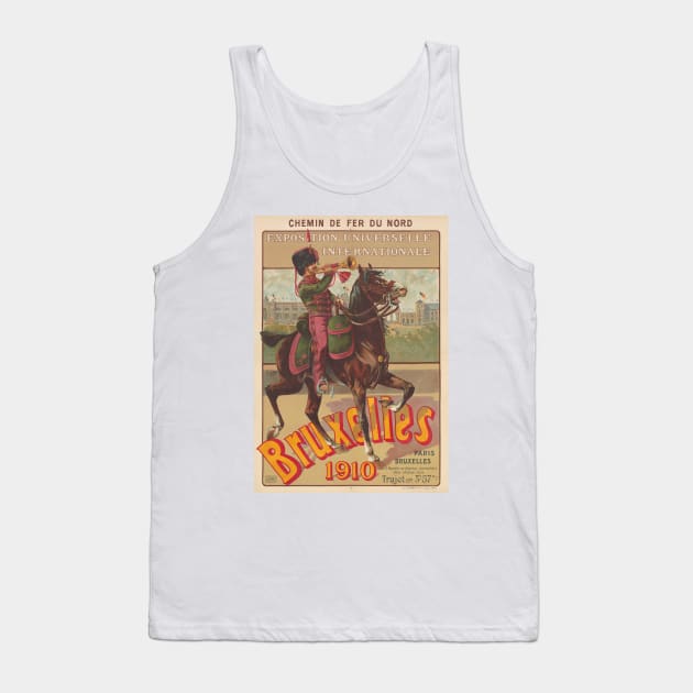 Bruxelles Belgium Vintage Poster 1910 Tank Top by vintagetreasure